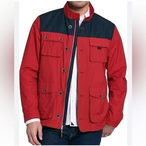 UNTUCKIT Lanson Windbreaker Jacket outdoors coat nautical beach sz lg